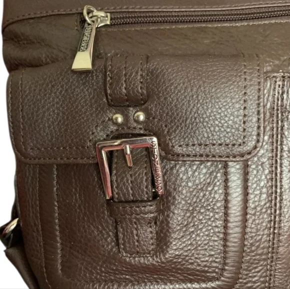 Stone & Co. Leather Shoulder Bag w/Front Pouches - Picture 8 of 10